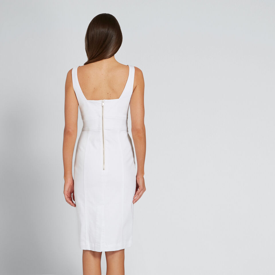 Peek-A-Boo Denim Dress  1