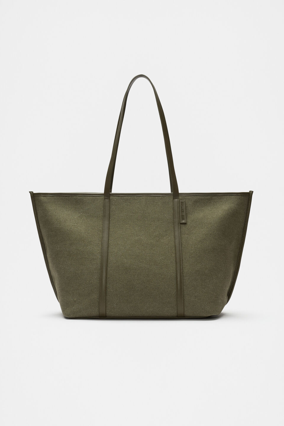 Trim Detail Tote  Olive Leaf