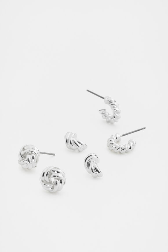 Looped Ear Pack  Silver  hi-res