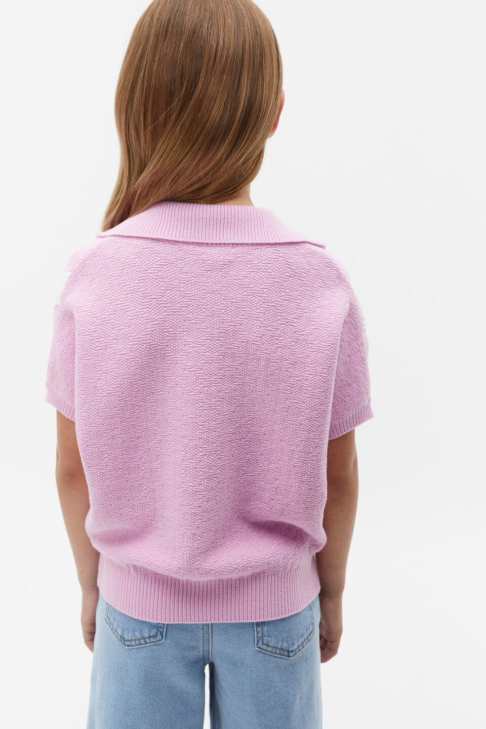 Sporty Knit Tee  Fairy Floss