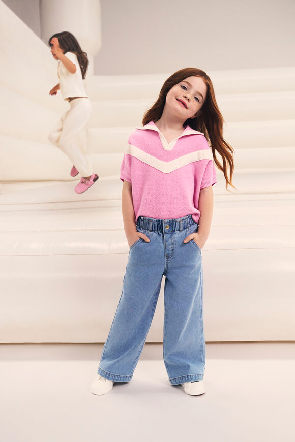 Sporty Knit Tee  Fairy Floss  hi-res