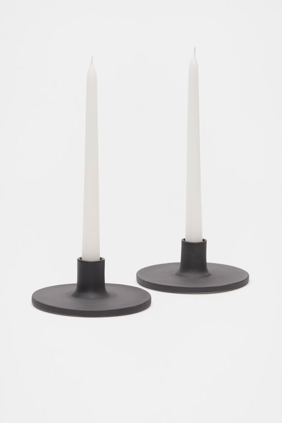 Taper Candle Set of 2  Alabaster  hi-res