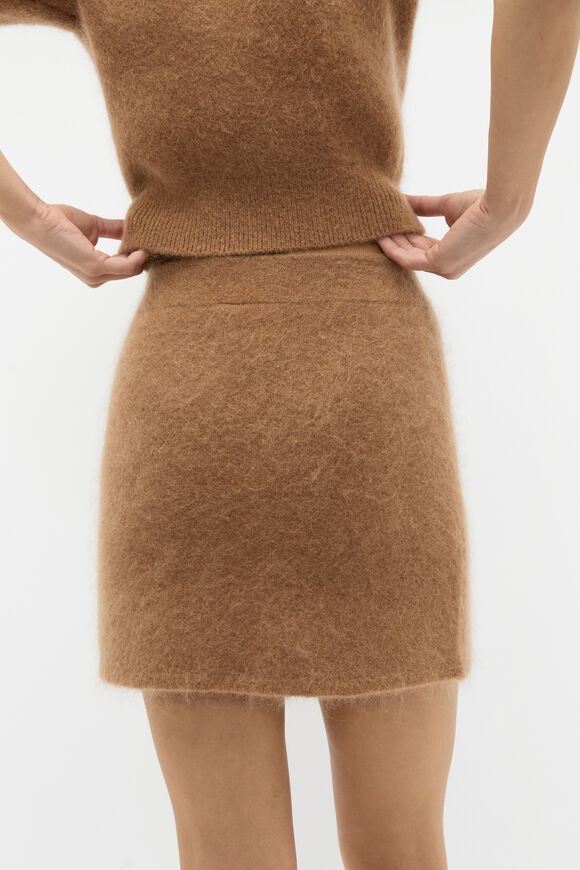 Knitted Mini Skirt  Amaretto  hi-res