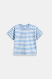 Core Stripe Logo Tee  Cloud Blue  hi-res