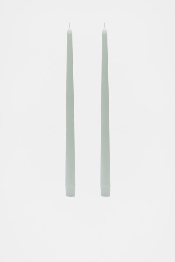 Tall Taper Candle Set of 2  Mist  hi-res