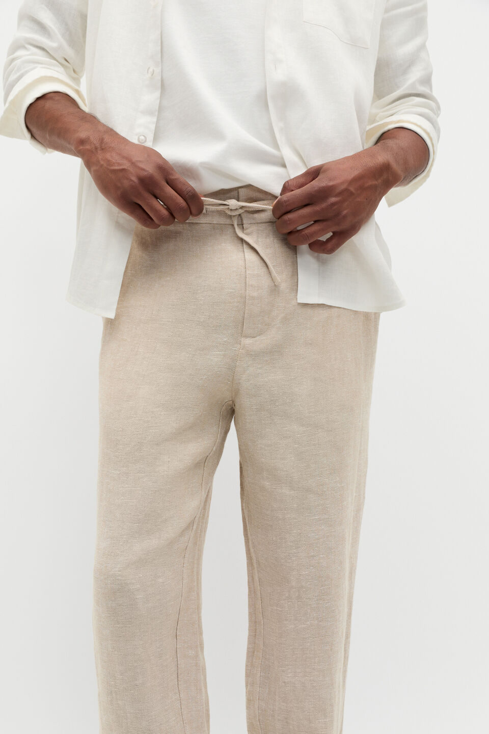 Linen Trouser  Almond
