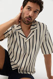Stripe Open Weave Shirt  Cream Stripe  hi-res