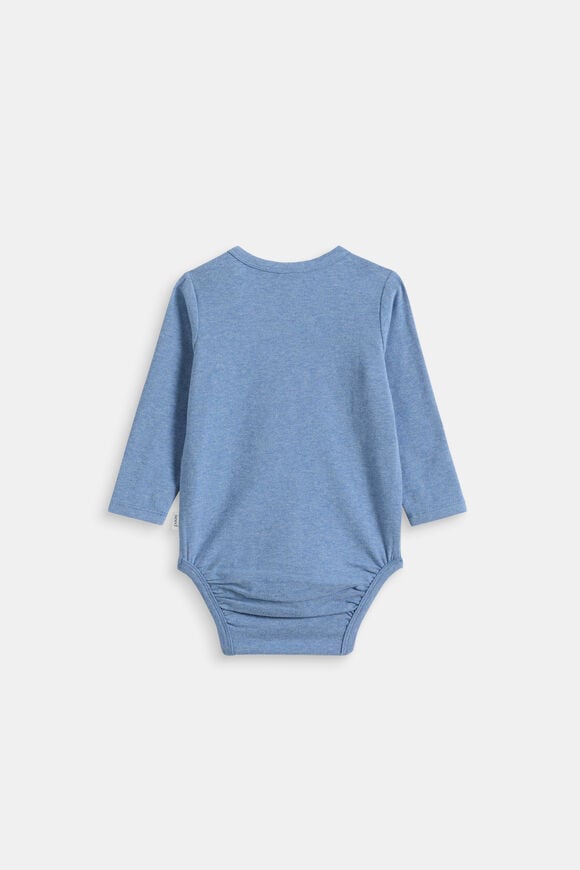 Croissant Bodysuit  Navy Marle  hi-res