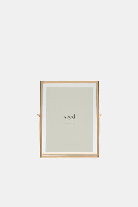 Miles Small Photo Frame  Gold  hi-res