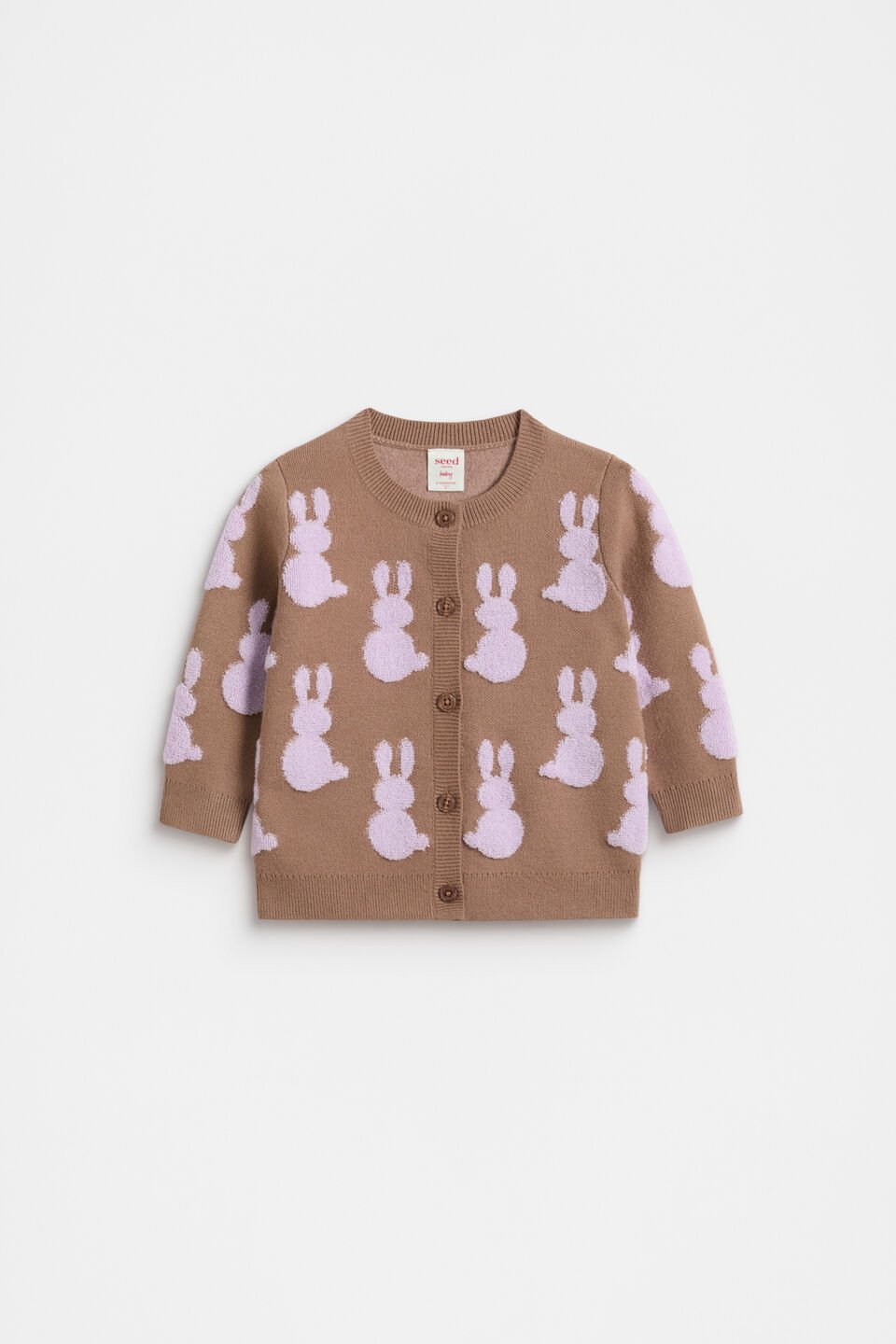 Bunny Knit Cardigan  Chocolate Shake
