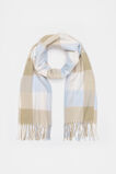 Check Scarf  Ice Blue  hi-res