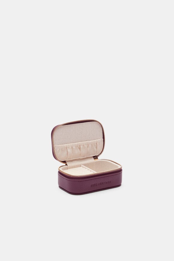 Mini Jewellery Case  Plum Red  hi-res