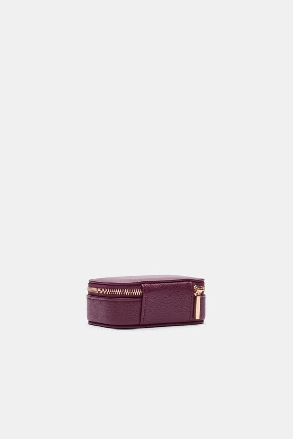 Mini Jewellery Case  Plum Red  hi-res