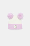 Mini Glitter Initial Beanie  H  hi-res