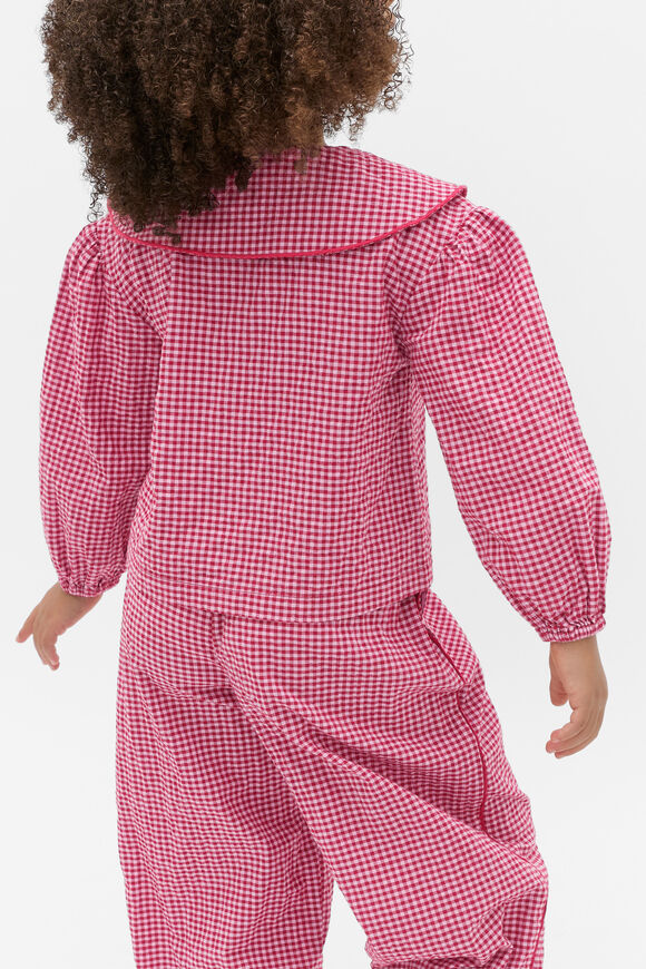 Heart Collar Top  Dark Cherry  hi-res