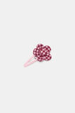 Gingham Flower Snap  Dark Cherry  hi-res