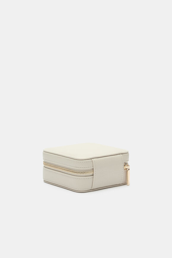 Square Jewellery Case  Cream  hi-res