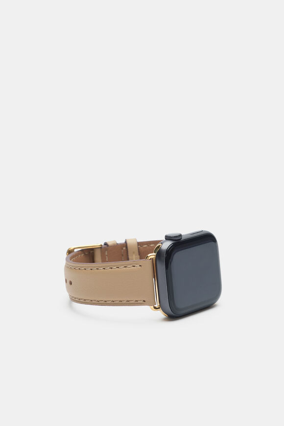 Leather Smart Watch Band  Sandstone  hi-res