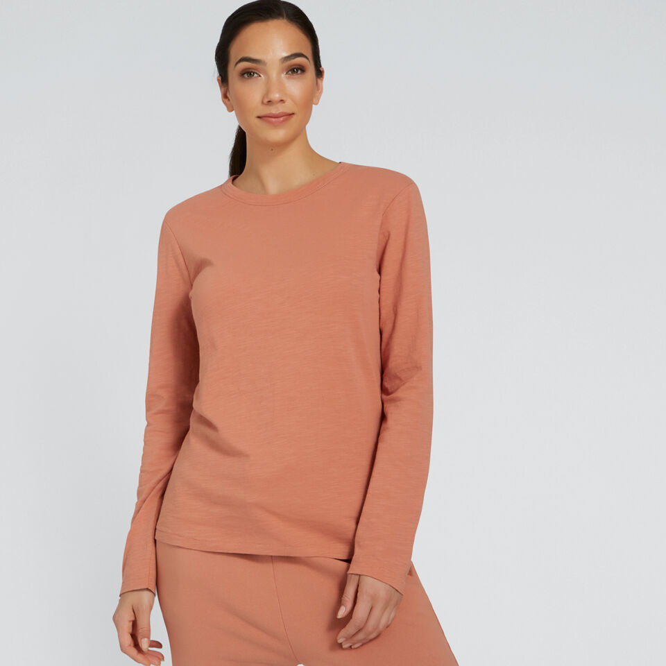 Long Sleeve Slim Basic Tee  