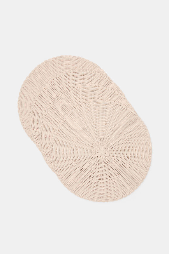 Nori Placemat Set of 4  Egg Shell  hi-res
