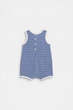 Stripe Textured Romper  Navy Stripe  hi-res
