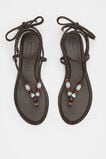 Andie Beaded Sandal  Chocolate  hi-res
