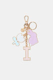 Bunny Initial Keyring  I  hi-res