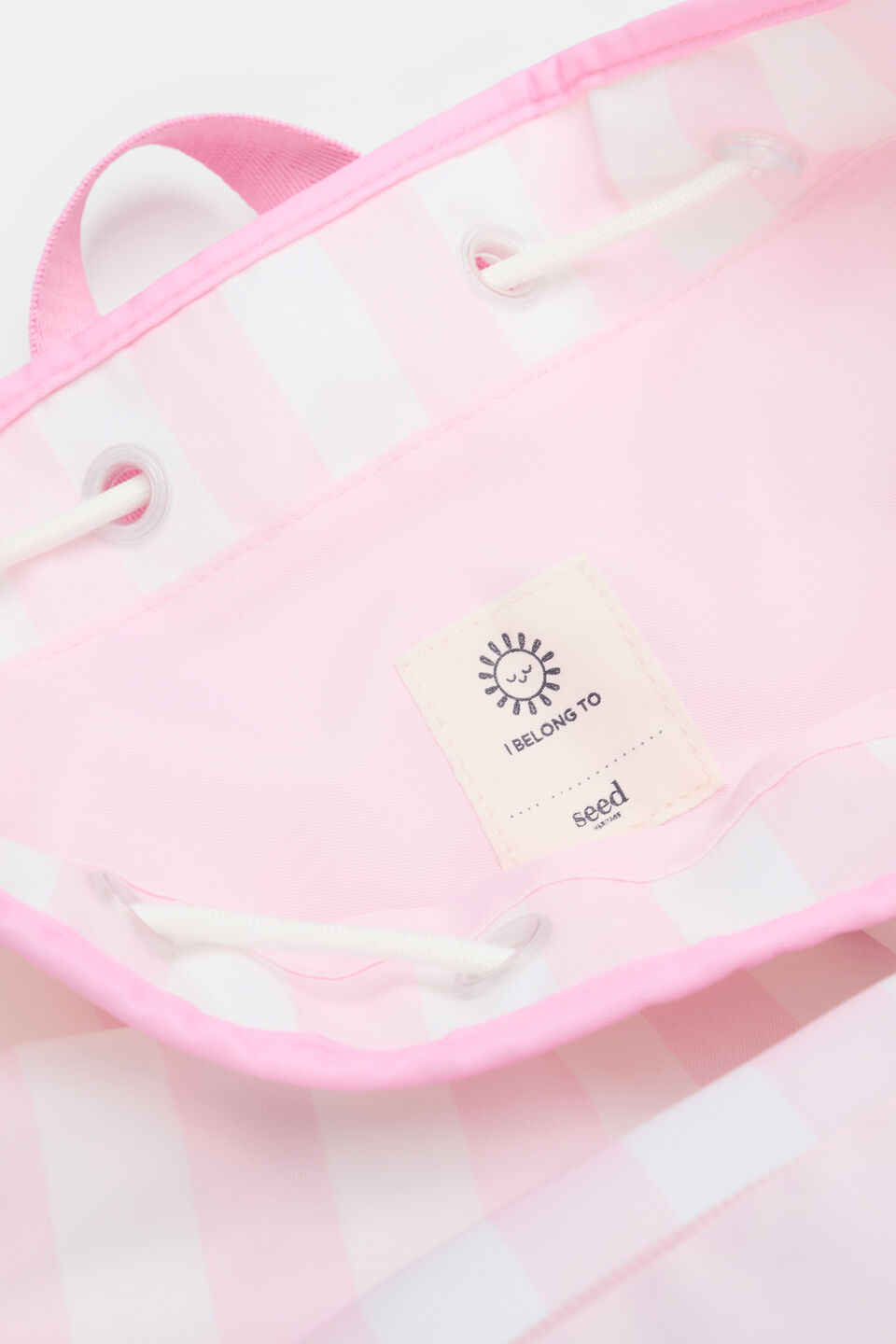Swim Backpack  Pink Lemonade Stripe