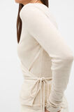 Australian Merino Wrap Top  Mist Marle  hi-res