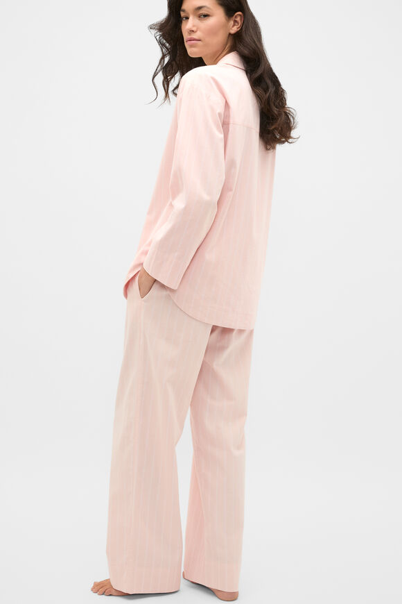 Flannelette Shirt and Pant PJ Set  Blossom Stripe  hi-res