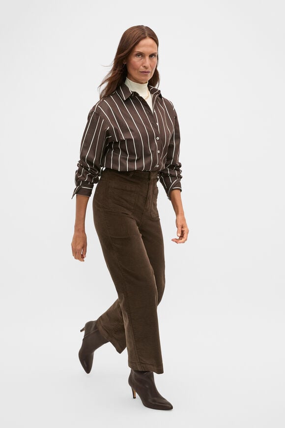 Corduroy Pocket Front Pant  Coffee Bean  hi-res