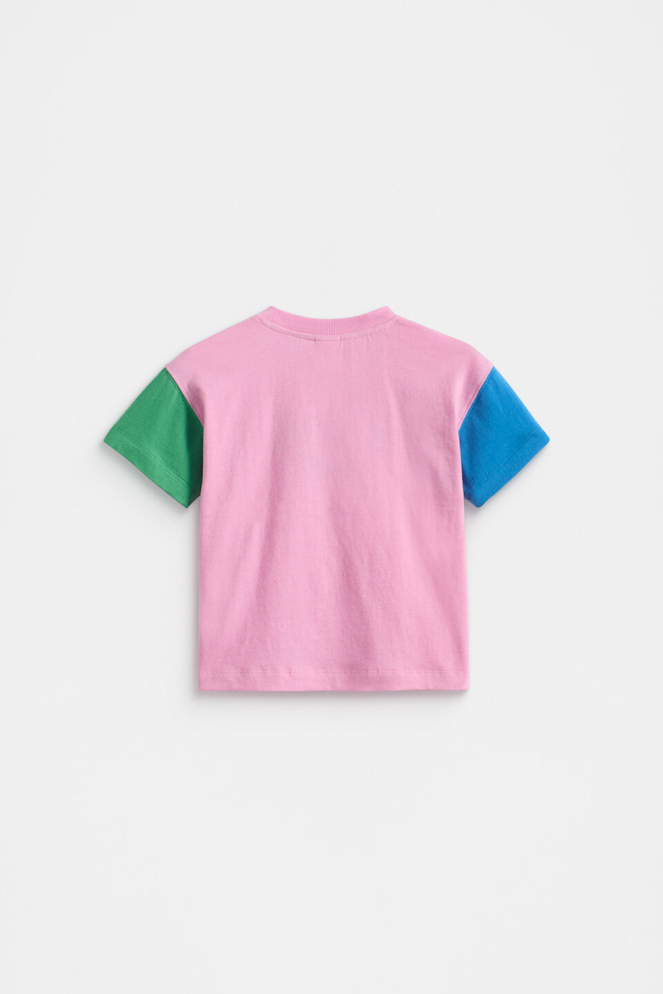 Colourblock Logo Tee  Candy Pink Multi