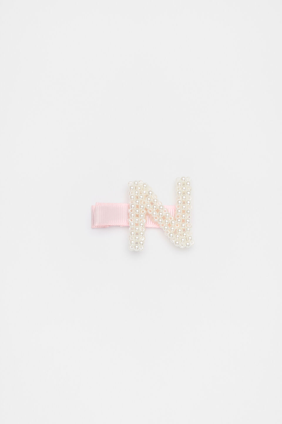 Initial Pearl Duck Clip  N