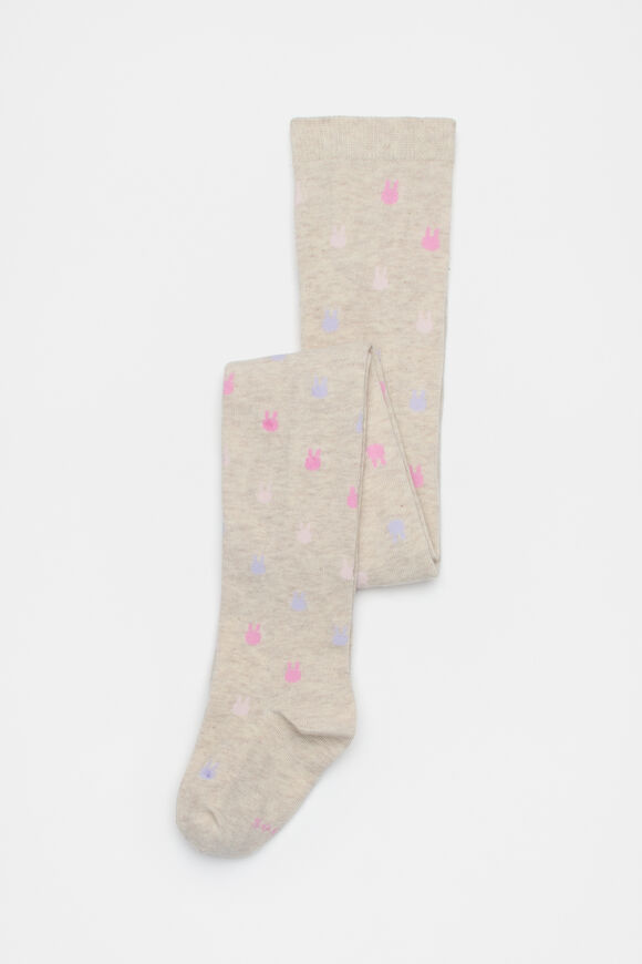 Bunny Yardage Tights  Oat Marle  hi-res