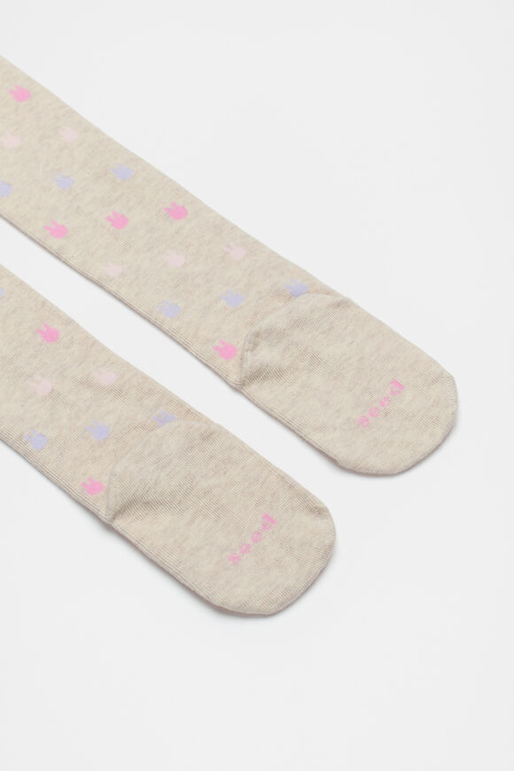 Bunny Yardage Tights  Oat Marle  hi-res