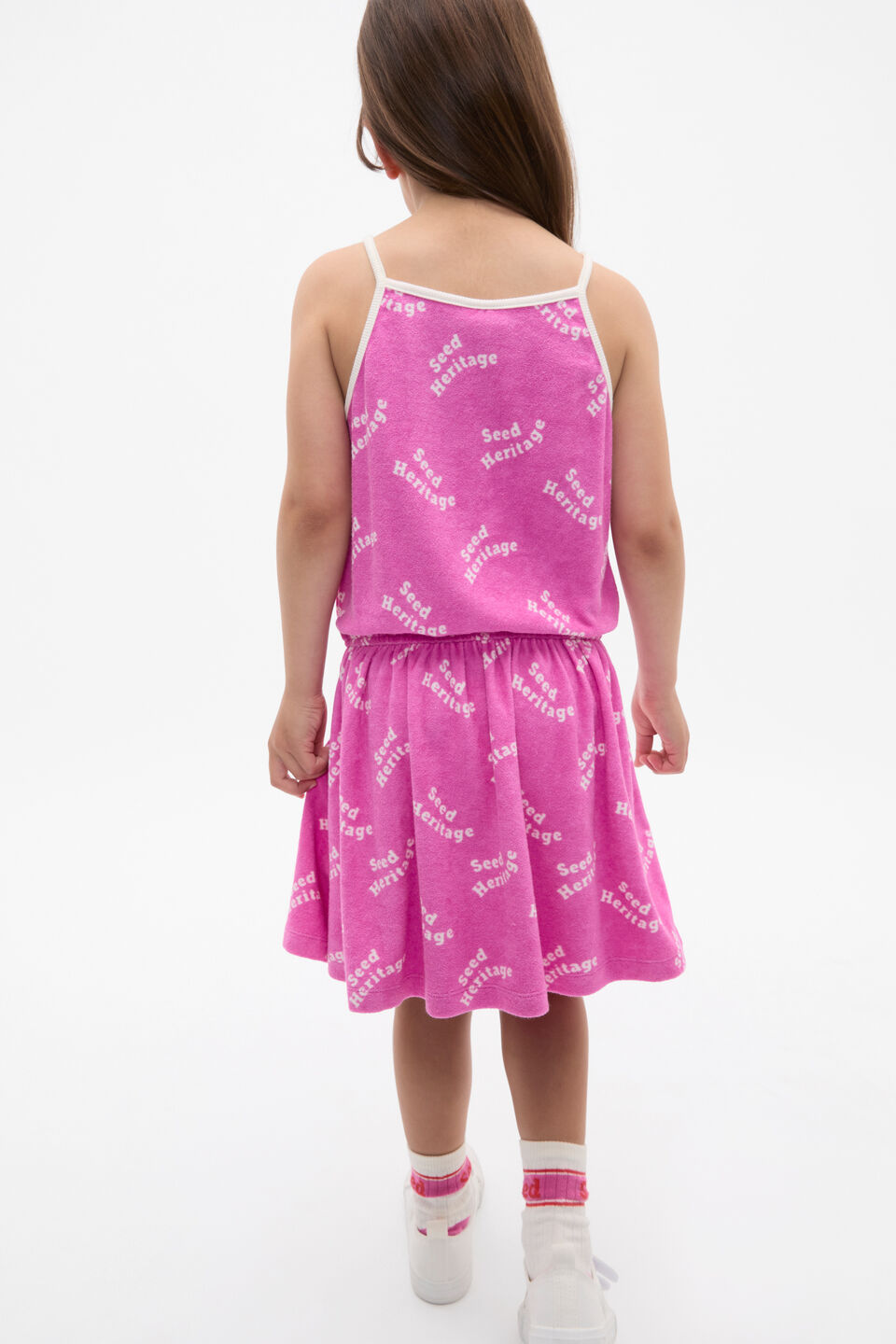 Retro Logo Dress  Wild Berry