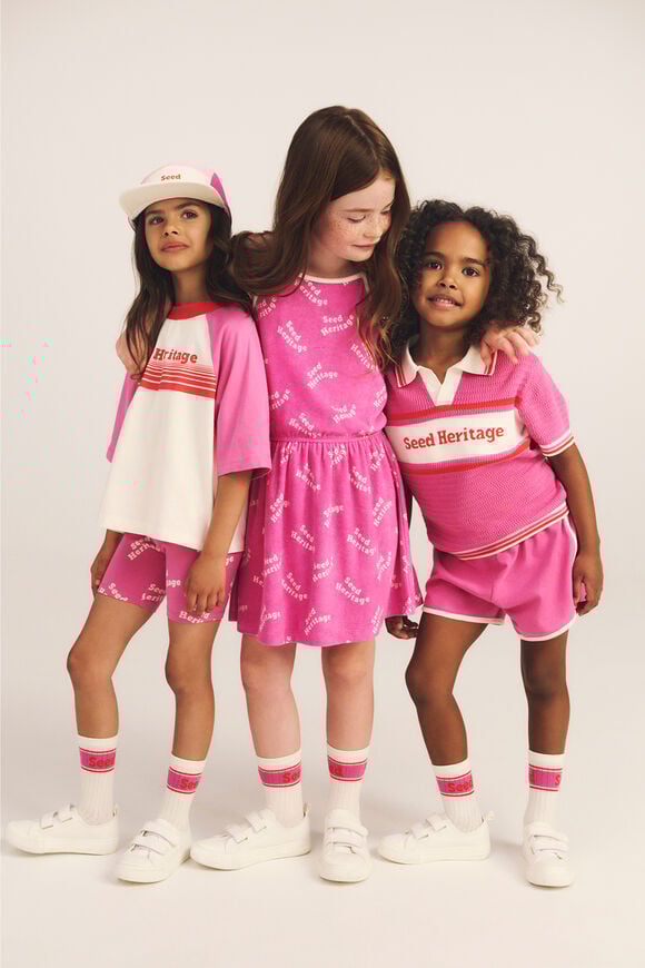 Retro Logo Dress  Wild Berry  hi-res