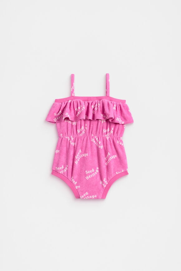 Retro Logo Romper  Wild Berry  hi-res