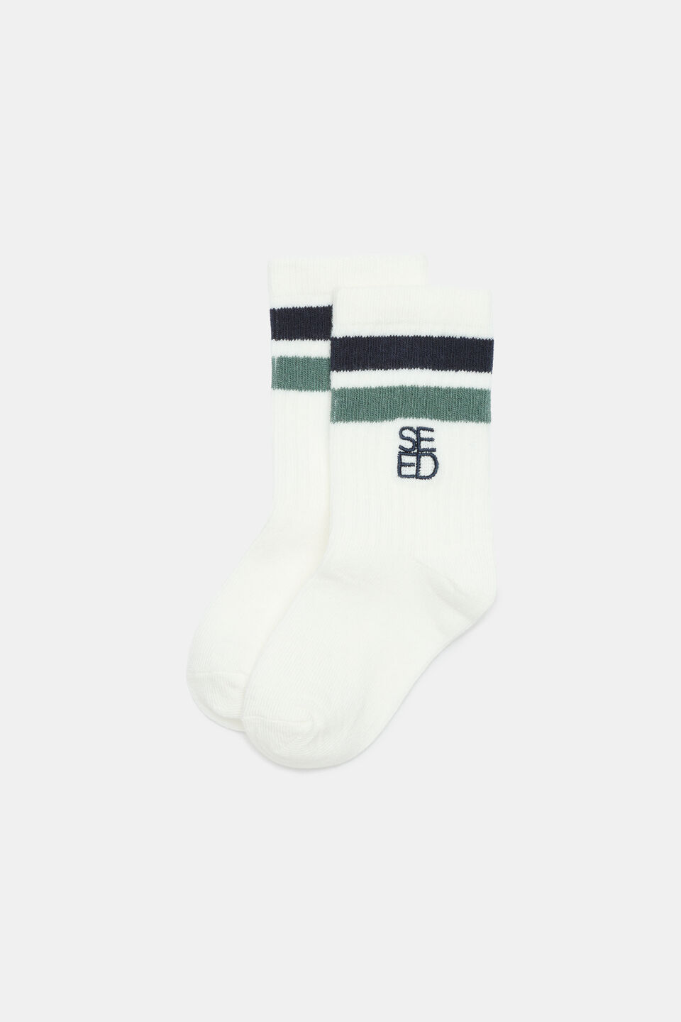 Logo Stripe Sock  Greens Multi