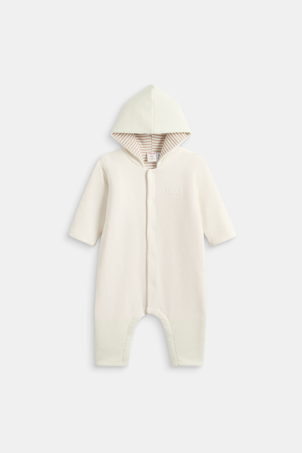 Logo Corduroy Coverall  Classic Cream