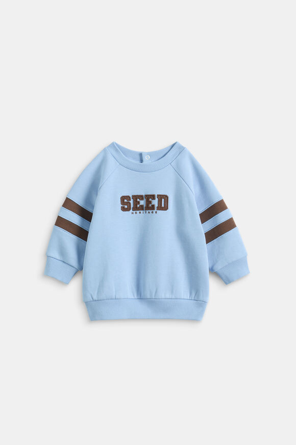 Sporty Logo Sweat  Cloud Blue  hi-res