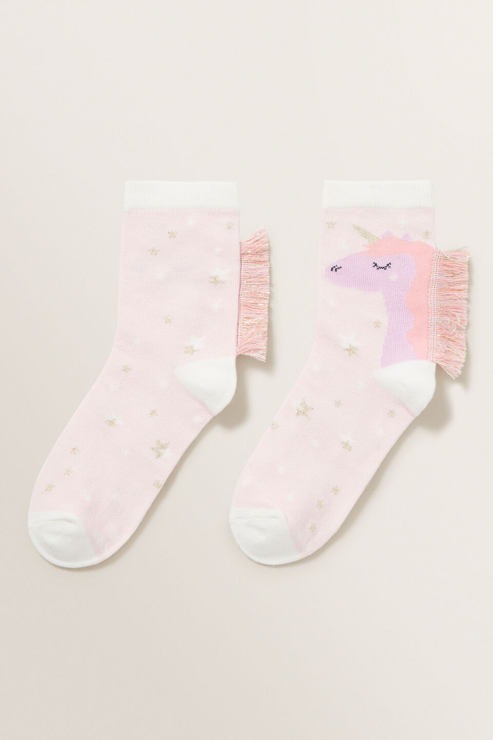 Unicorn Fringe Socks  