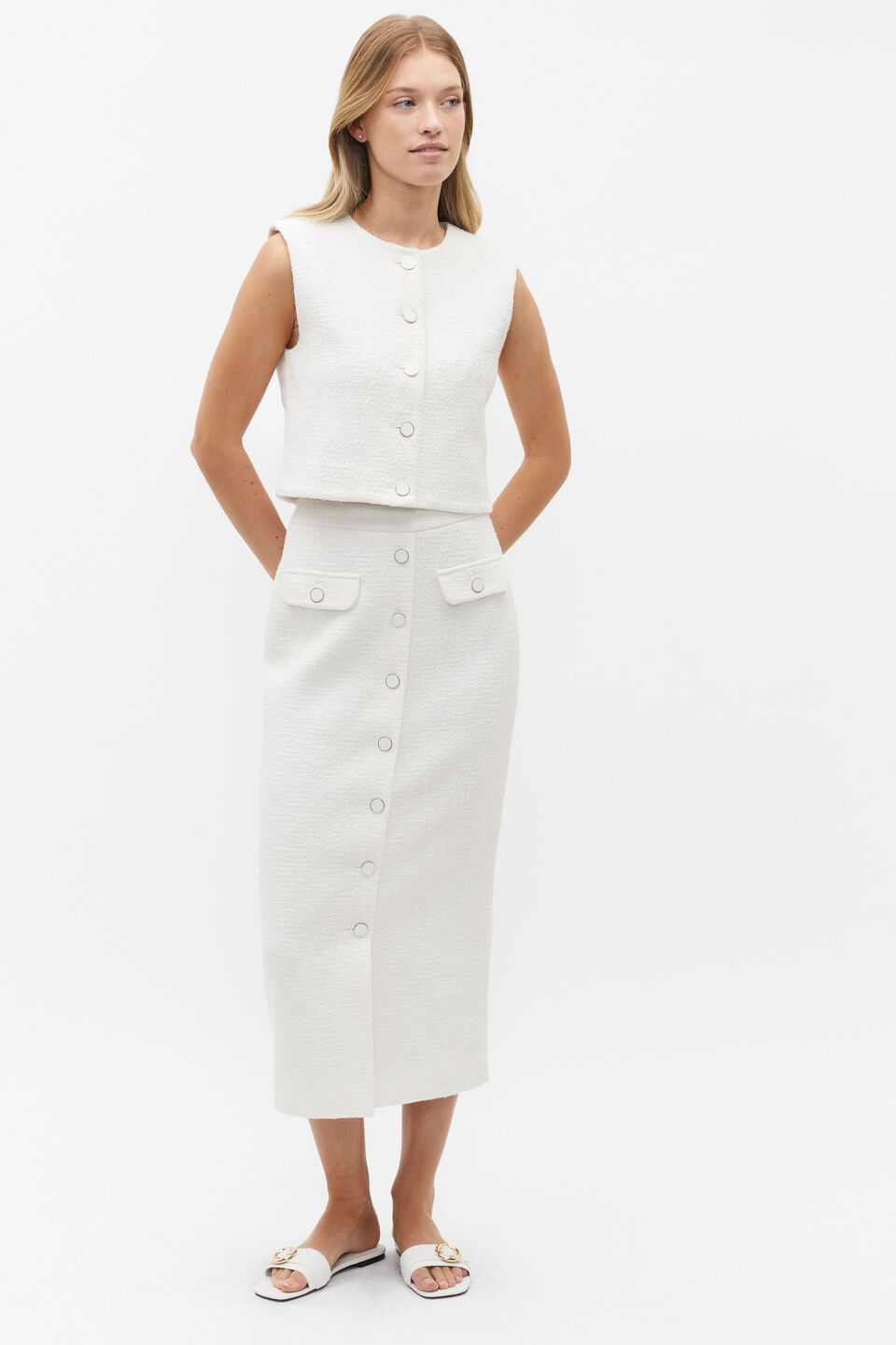 Boucle Vest  Cloud Cream