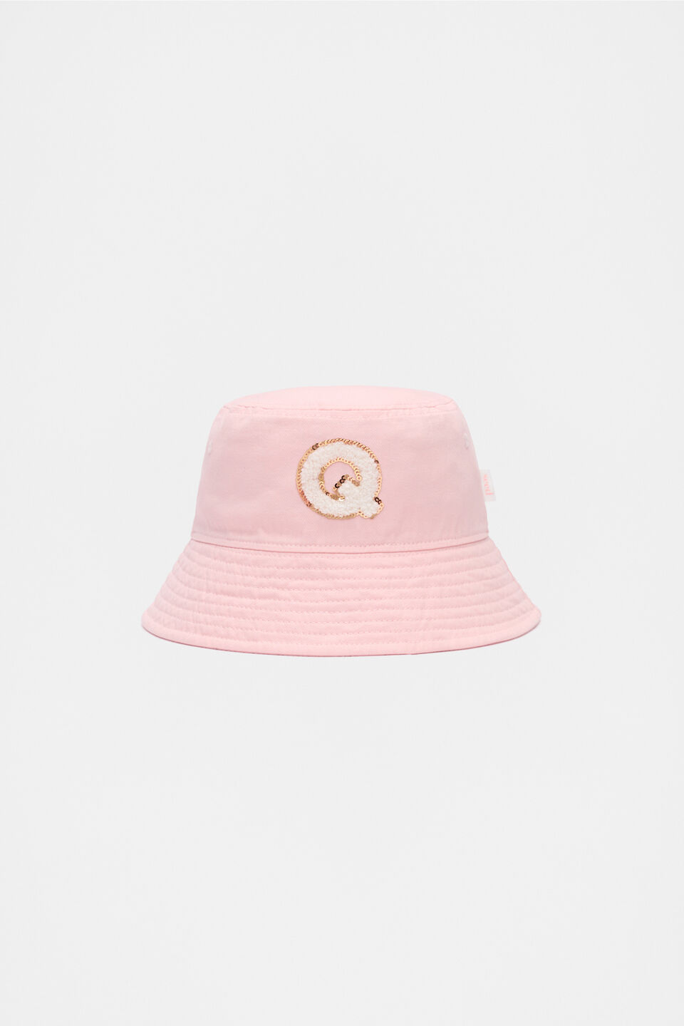 Pink Initial Bucket Hat  Q