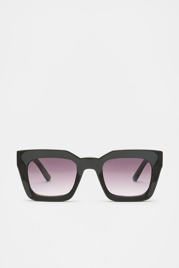Kaitlyn Rectangle Sunglasses  Black  hi-res