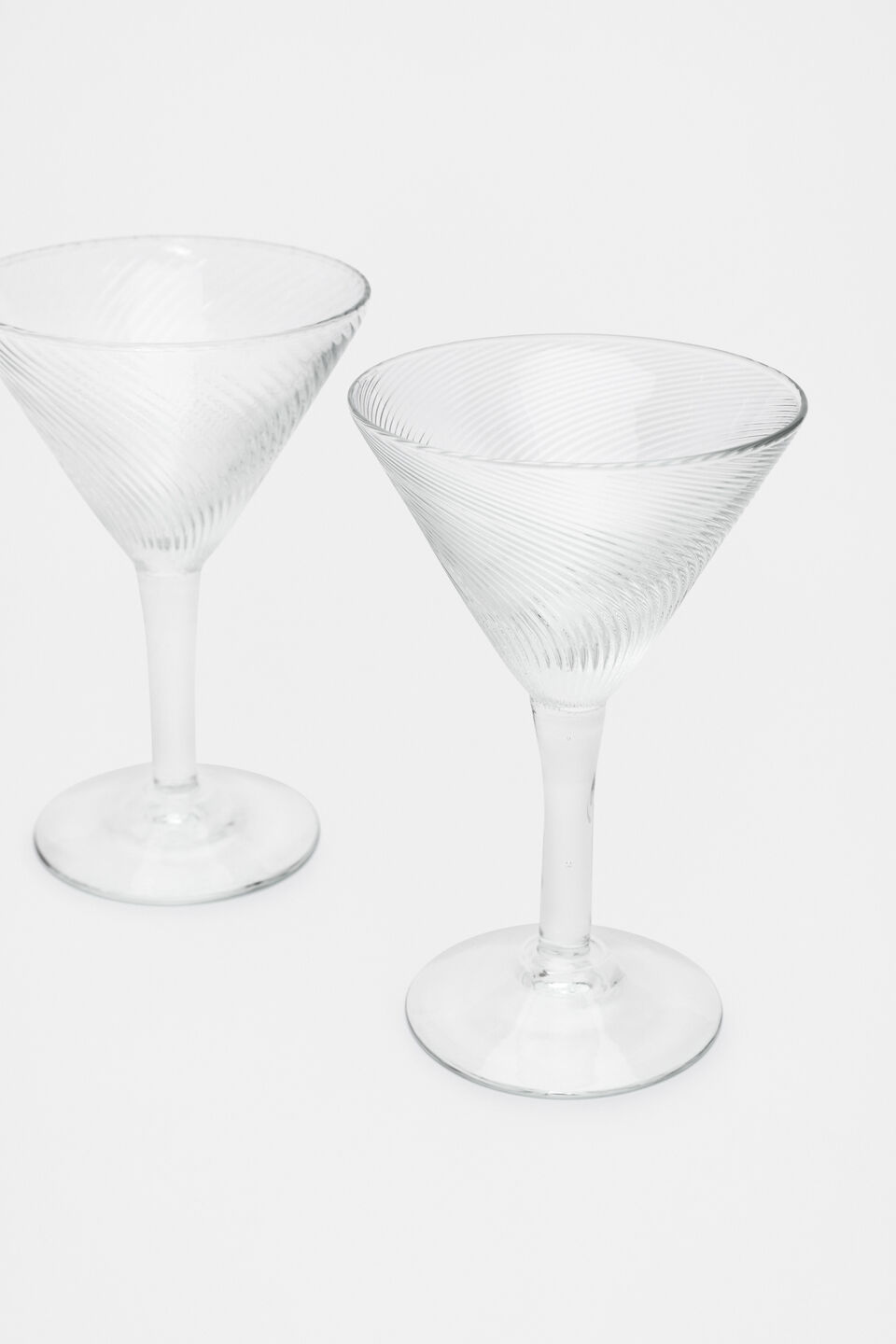 Selene Martini Glass Set of 2  Clear