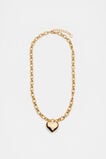 Heart Pendant Necklace  Gold  hi-res