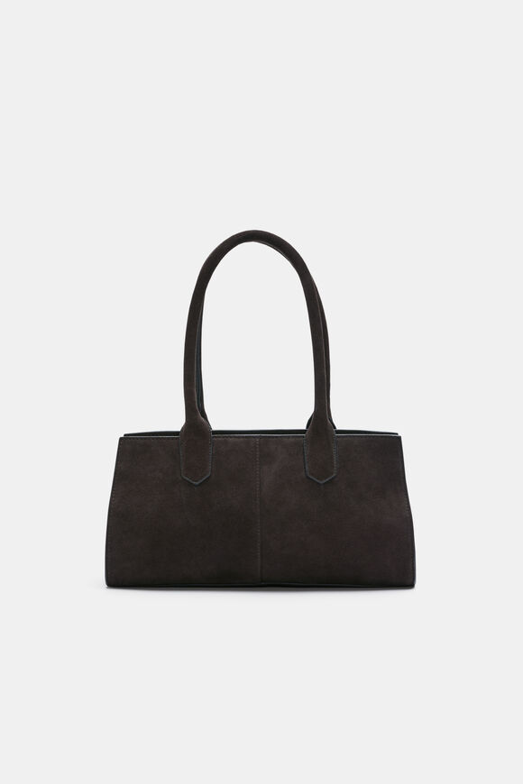 Suede East West Tote  Chocolate  hi-res