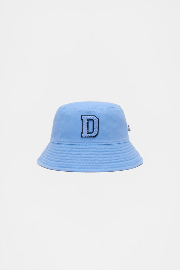 Blue Initial Bucket Hat  D  hi-res