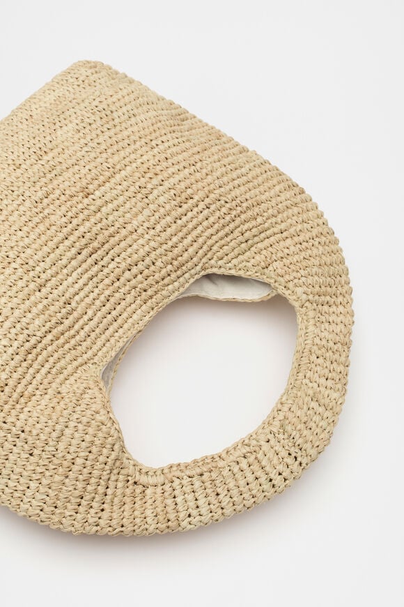 Raffia Woven Shoulder Bag  Natural  hi-res